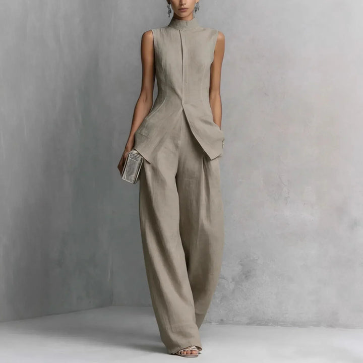 Casual Wide-Leg Two-Piece Set