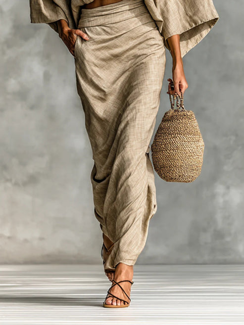 Elegant Two-Piece Skirt Set