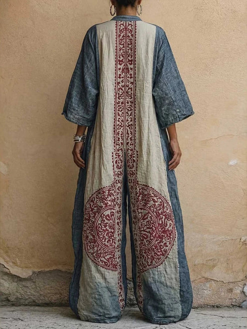 Bohemian Embroidered Jumpsuit