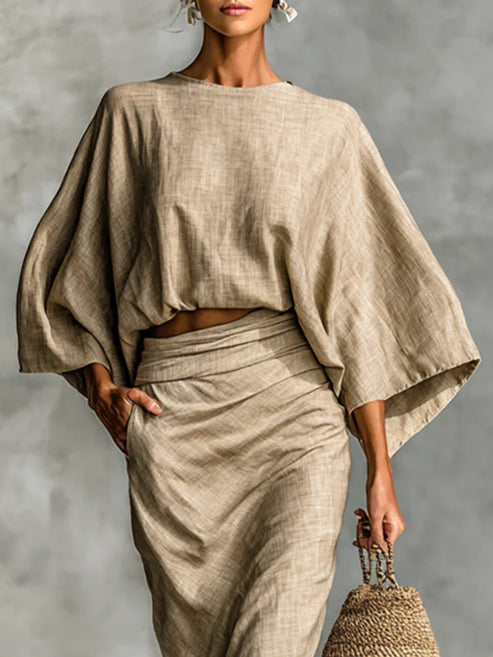 Elegant Two-Piece Skirt Set