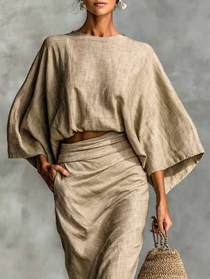 Elegant Two-Piece Skirt Set