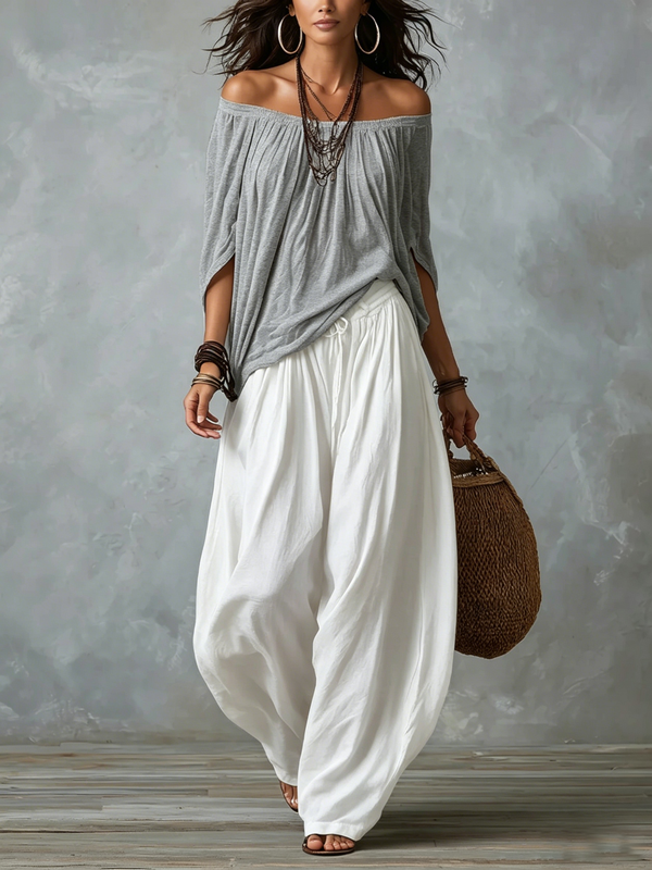 Bohemian Off-Shoulder Jumpsuit