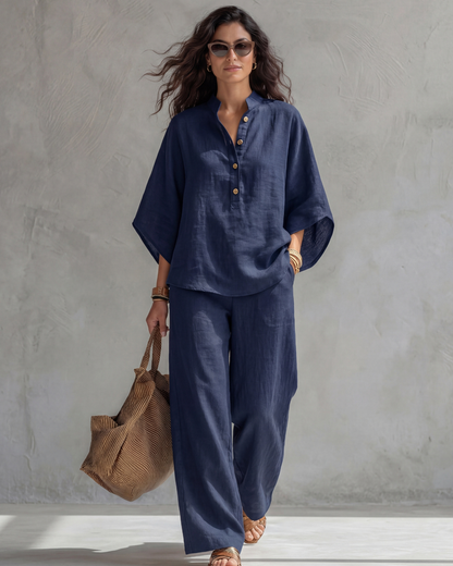 Cotton Linen Two-Piece Set