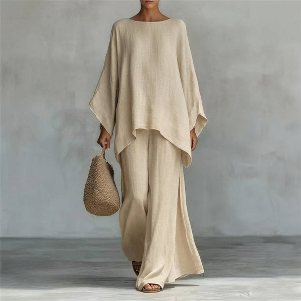 Long-Sleeve Relaxed Two-Piece Set