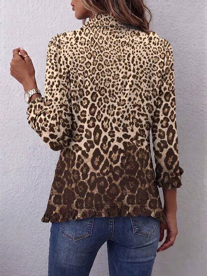 Leopard Ruffle Jacket