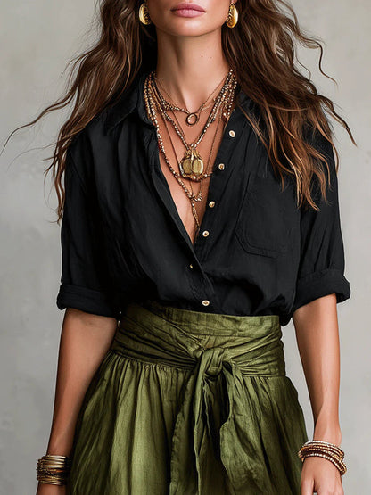 One-Shoulder Flowing Maxi Dress