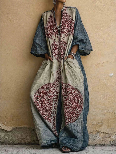 Bohemian Embroidered Jumpsuit