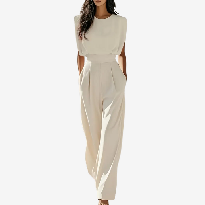 Elegant Defined Waist Jumpsuit