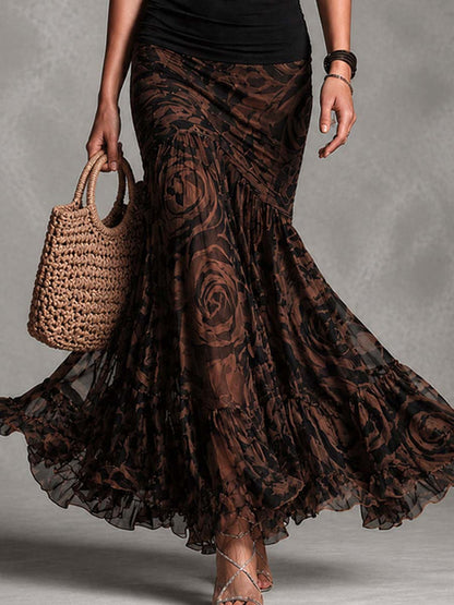 Retro Cami & Mesh Skirt Set