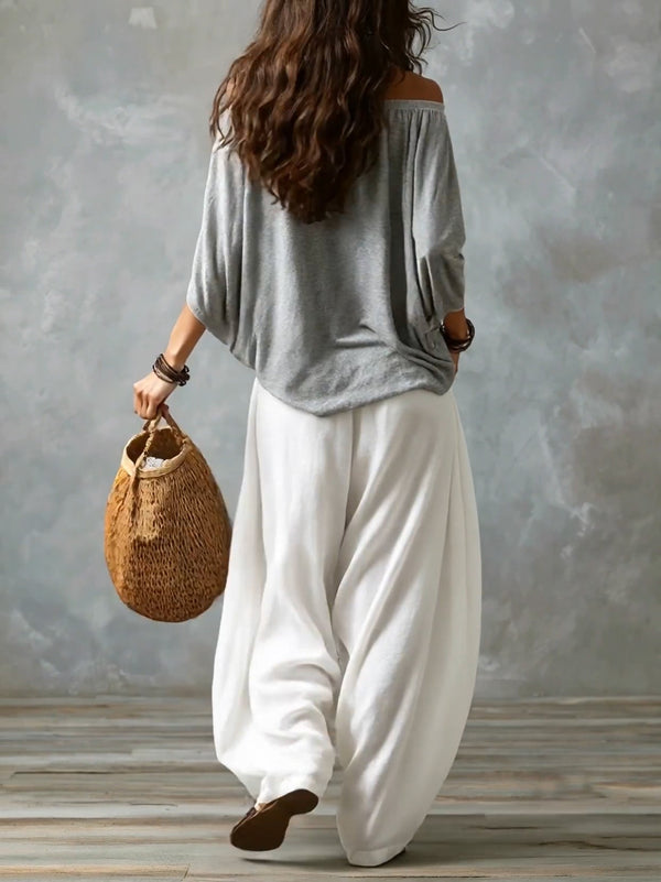 Bohemian Off-Shoulder Two-Piece Set