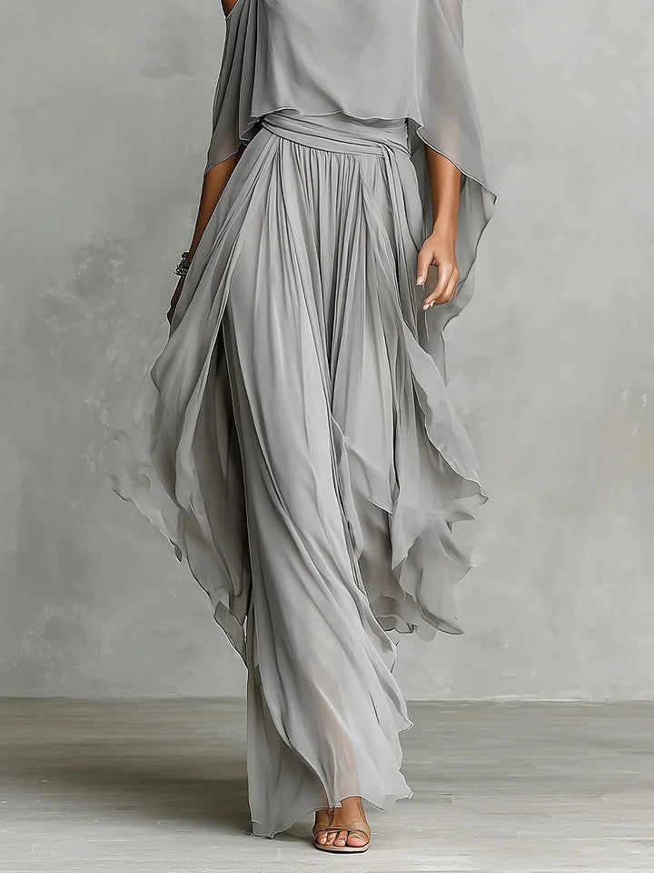 Flowy Strappy Top & Wide-Leg Pants Set