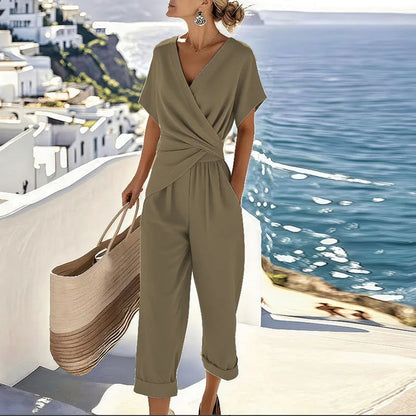 Elegant Wrap Two-Piece Set