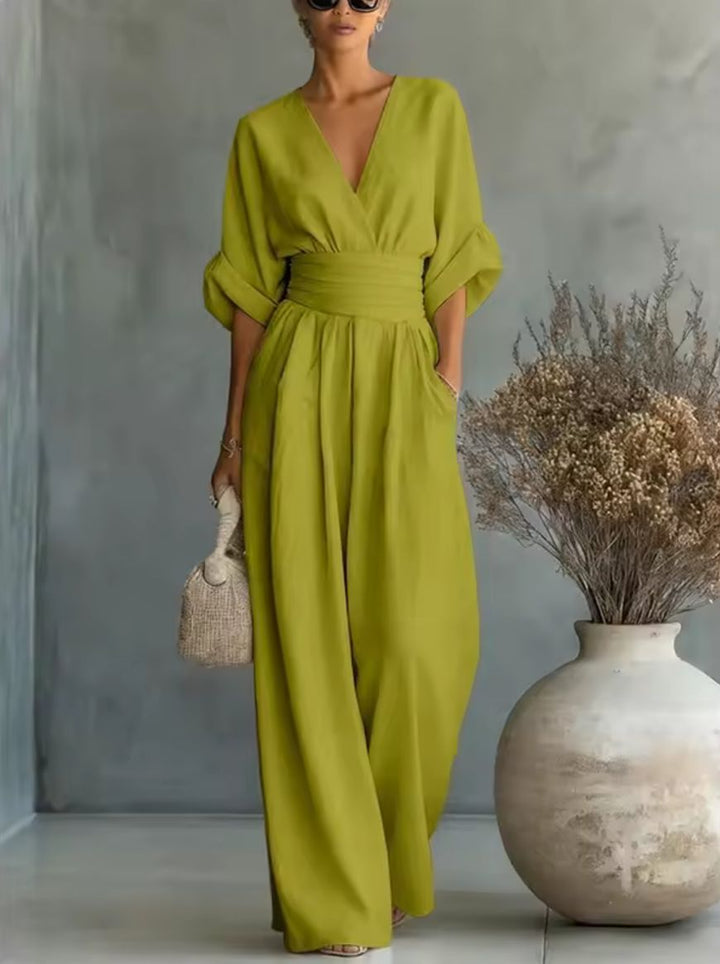 Elegant Flowing Wide-Leg Jumpsuit