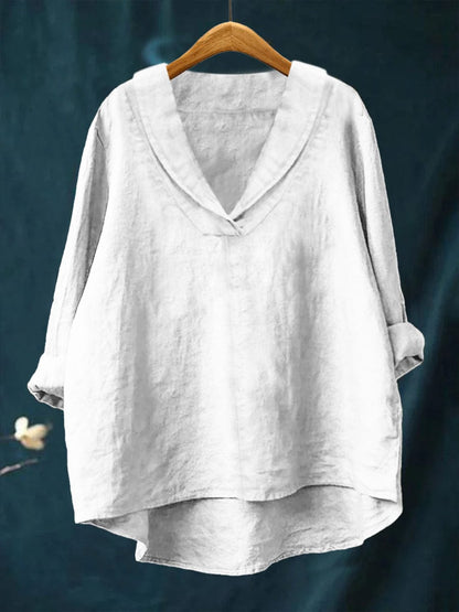 Relaxed V-Neck Blouse