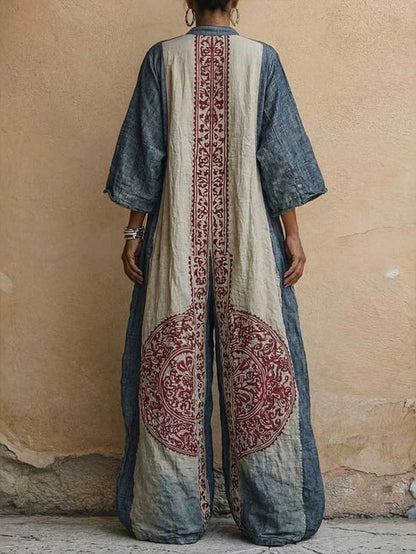 Bohemian Embroidered Jumpsuit