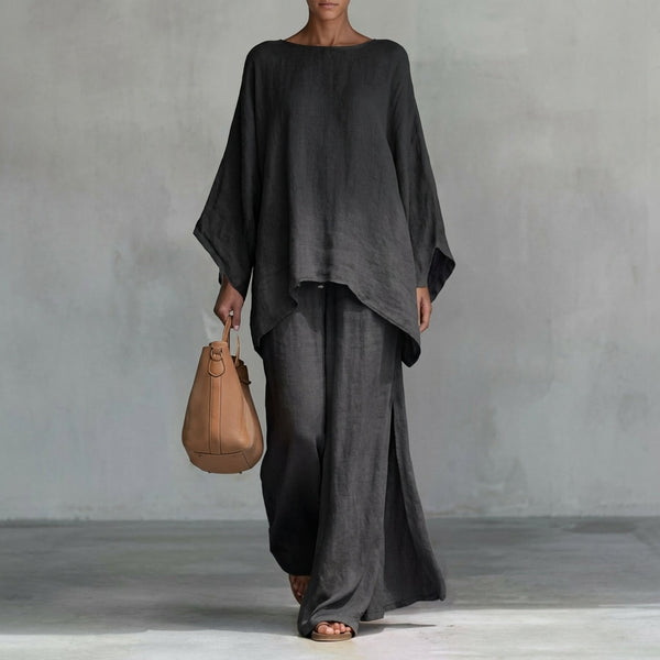 Long-Sleeve Relaxed Two-Piece Set
