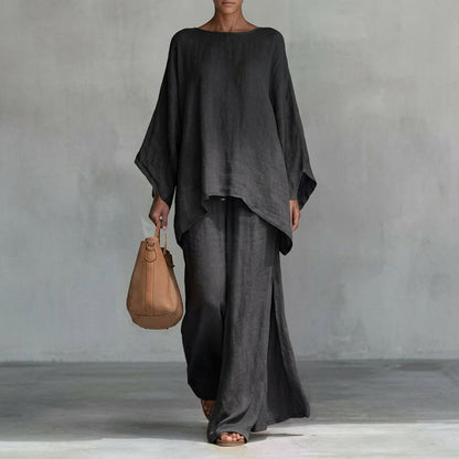 Long-Sleeve Relaxed Two-Piece Set