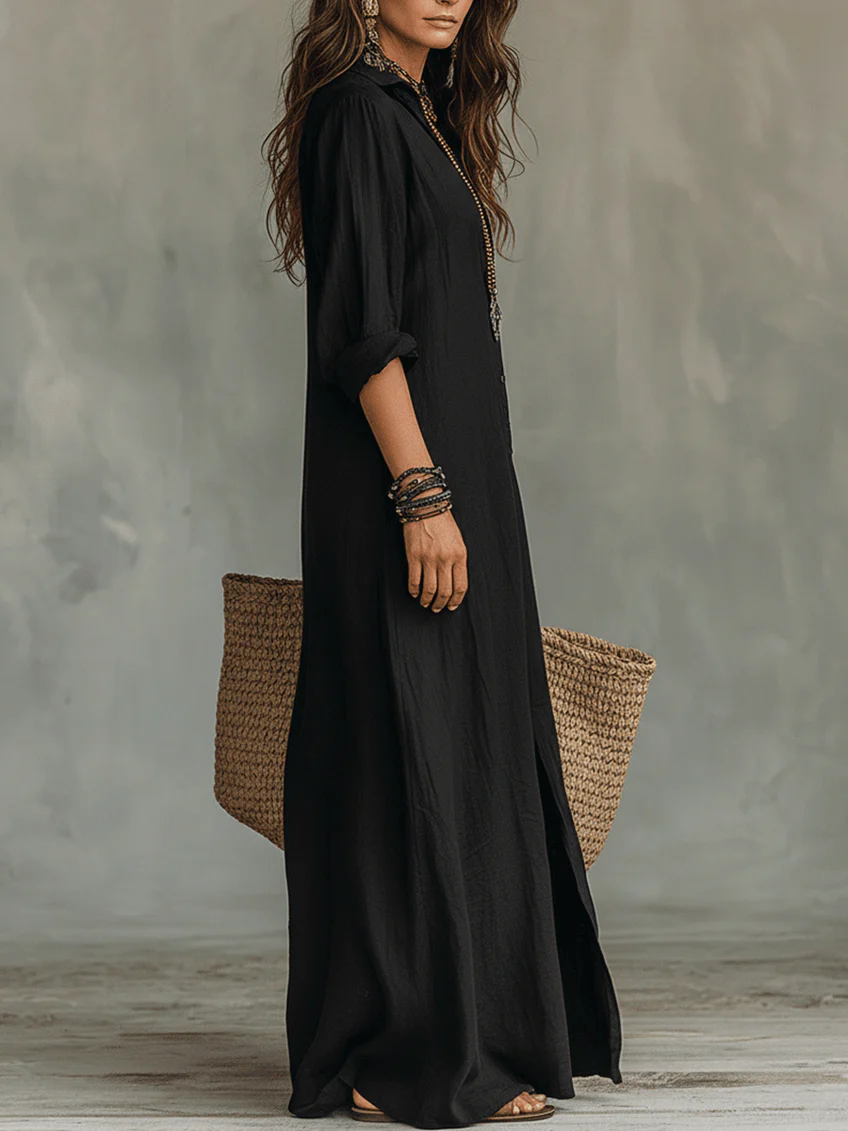 Midnight Flow Maxi Dress
