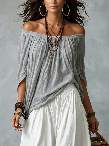 Bohemian Off-Shoulder Two-Piece Set