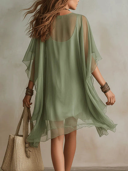 Layered Boho Mini Dress