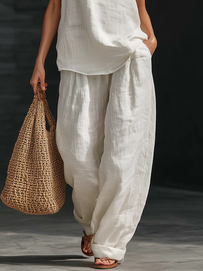 Sleeveless Wide-Leg Co-Ord Set