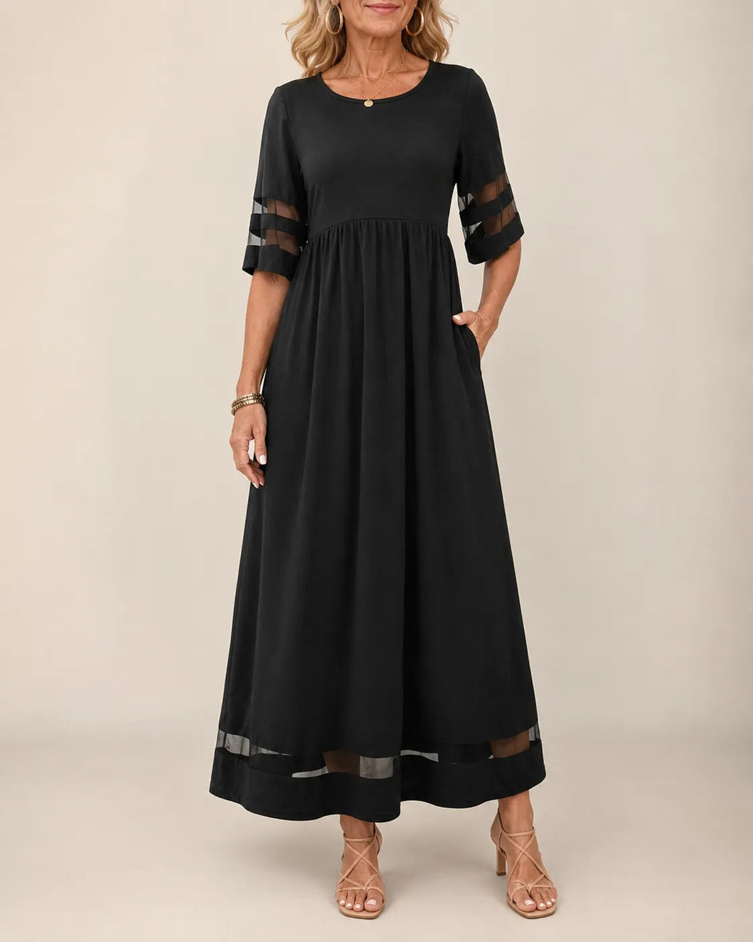 Flattering A-Line Midi Dress