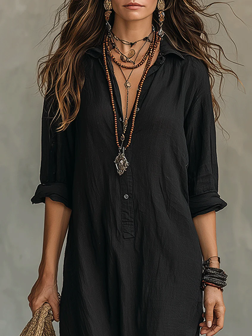 Midnight Flow Maxi Dress