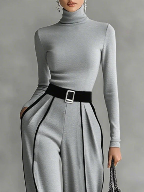 Modern Edge Turtleneck Set
