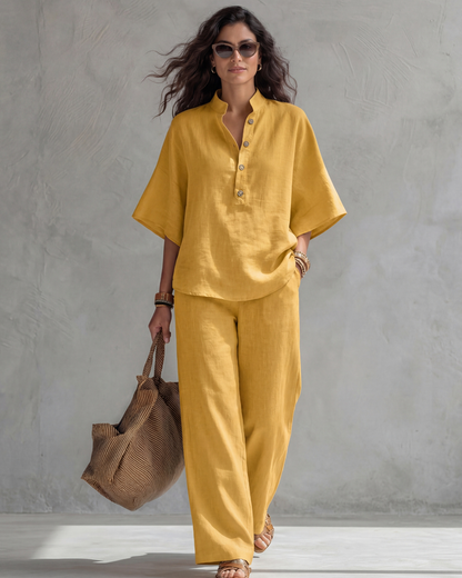 Cotton Linen Two-Piece Set