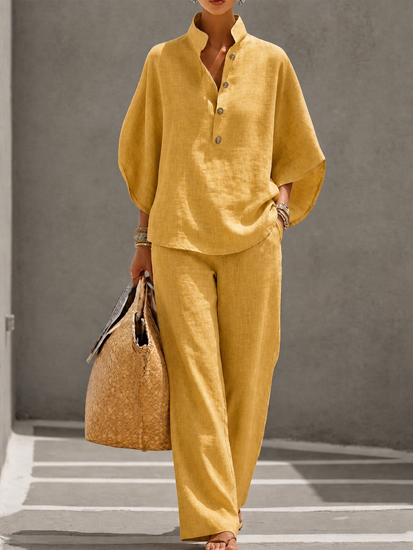 Relaxed Palazzo Two-Piece Set