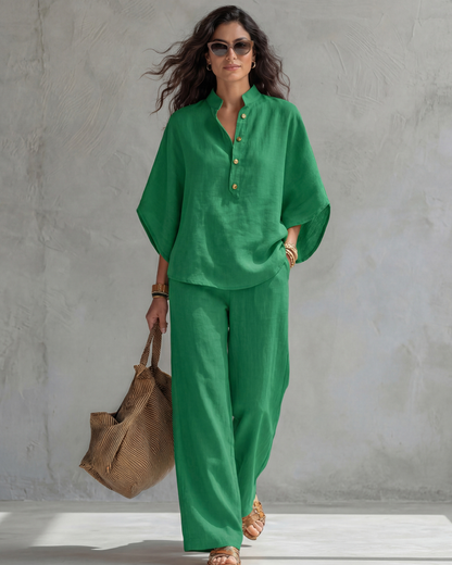Cotton Linen Two-Piece Set