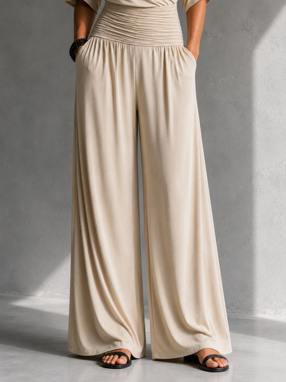 Off-Shoulder Wrap Jumpsuit