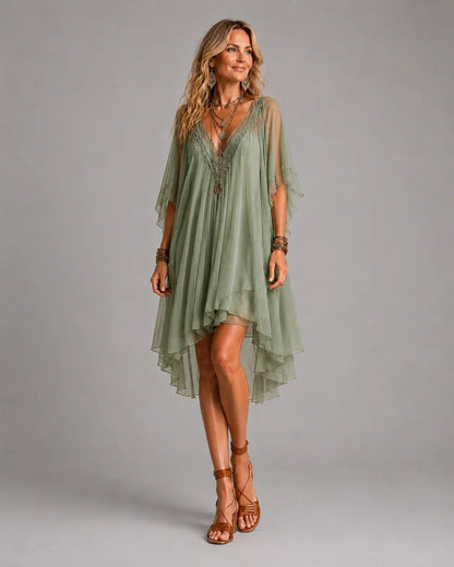Layered Boho Mini Dress
