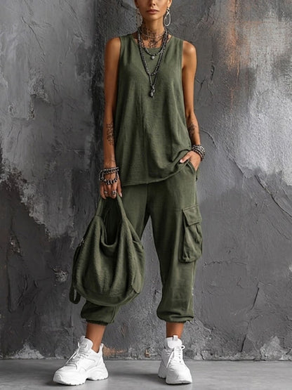Relaxed Pocket Two-Piece Set