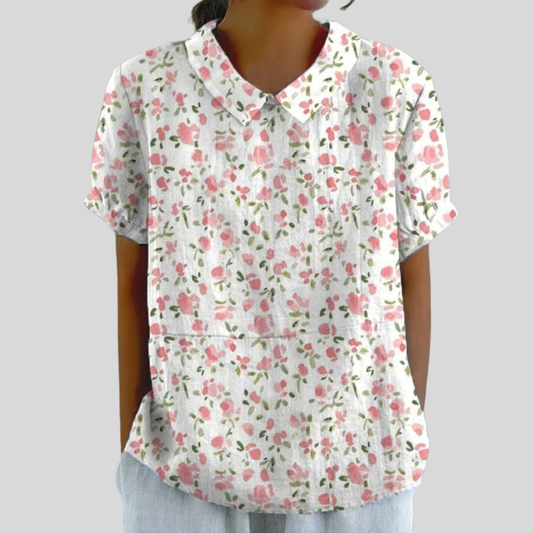 Floral Collared Blouse