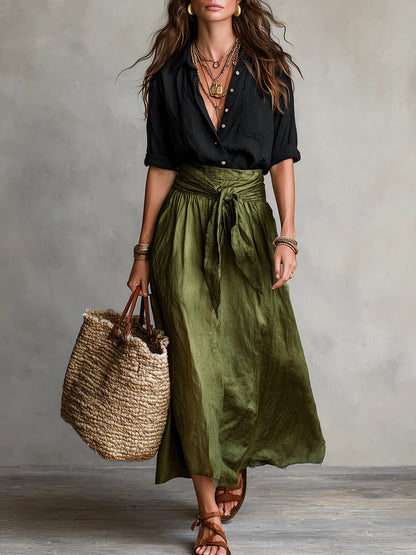Chic Contrast Midi Set