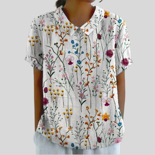 Floral Collared Blouse