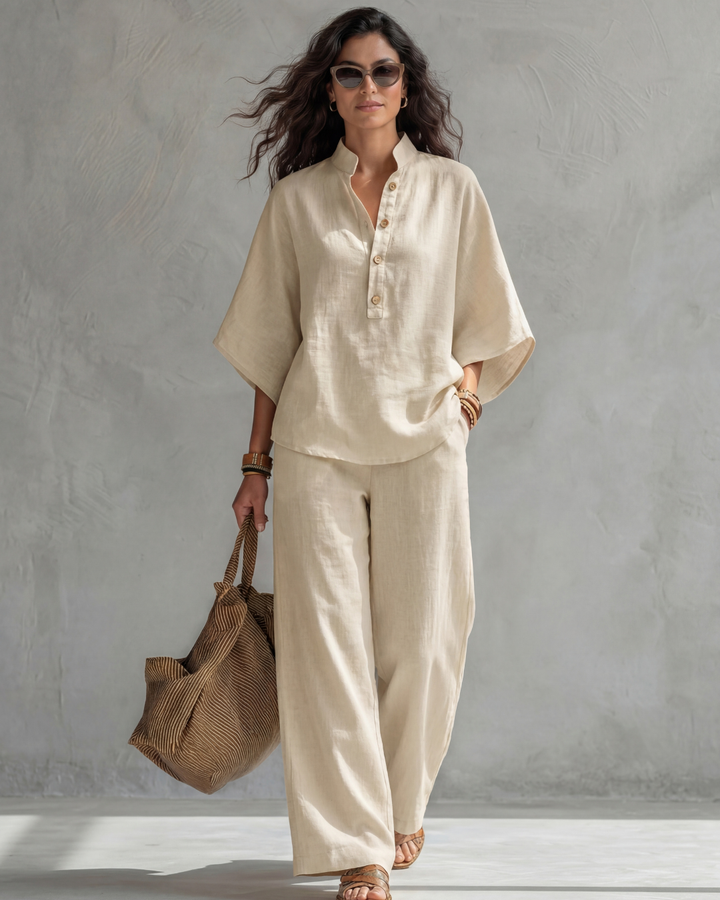 Cotton Linen Two-Piece Set