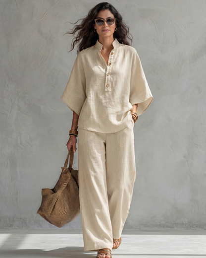 Cotton Linen Two-Piece Set