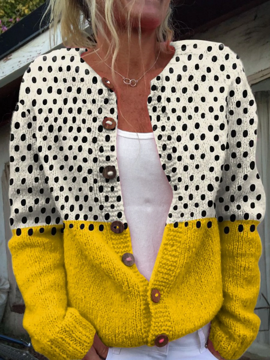Vintage Colorblock Cardigan