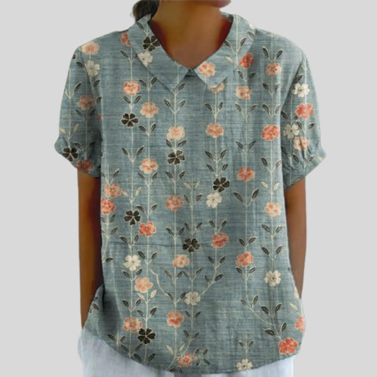 Floral Collared Blouse