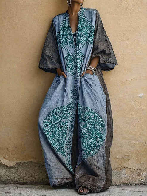 Bohemian Embroidered Jumpsuit