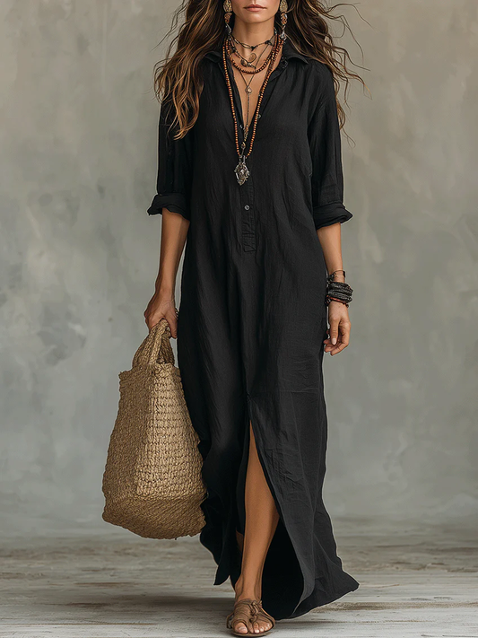 Midnight Flow Maxi Dress