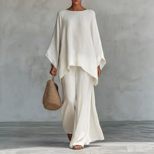 Long-Sleeve Relaxed Two-Piece Set